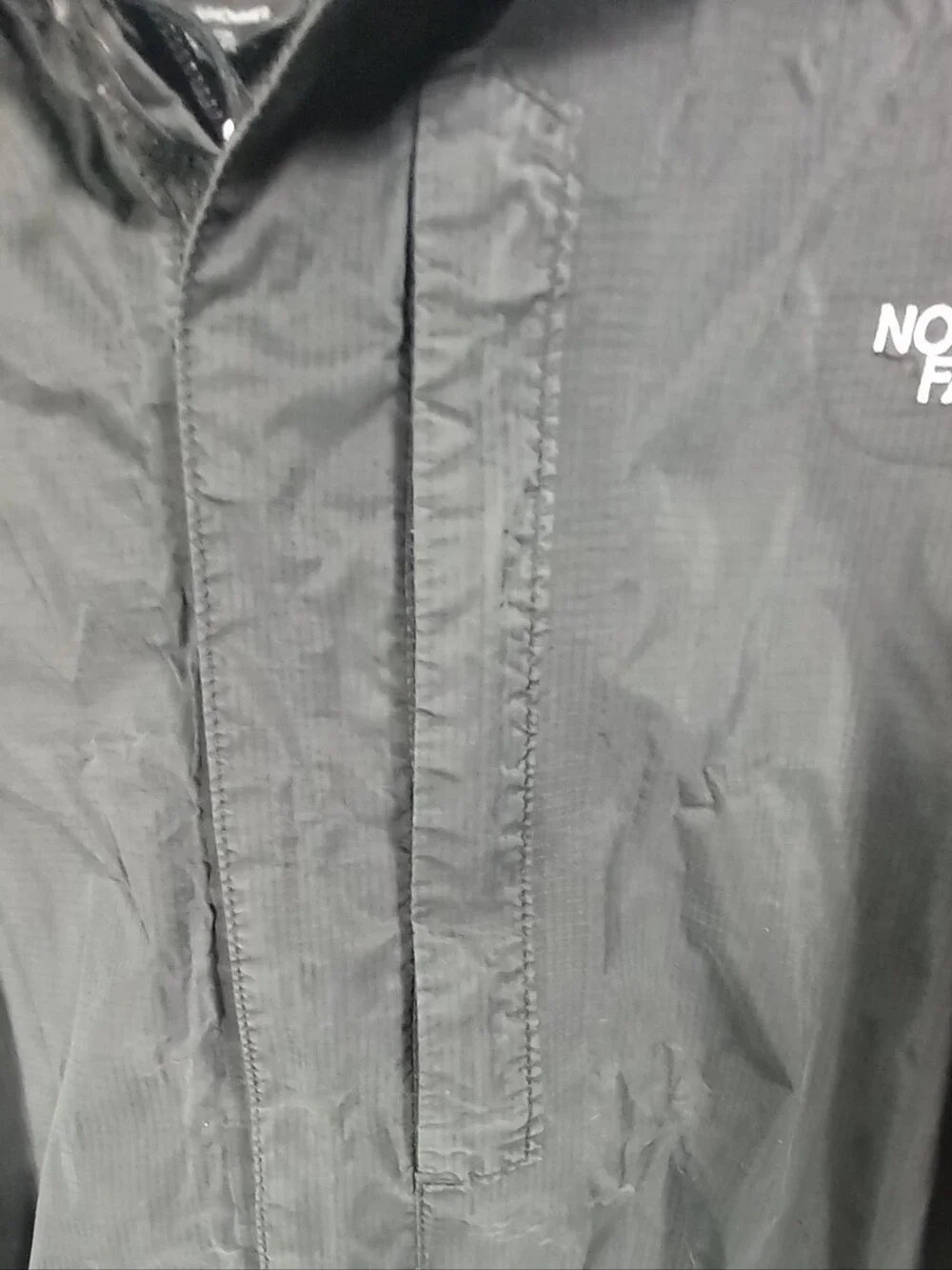 The North Face Men's Black Hyvent Hooded Windbreaker Jacket Size L